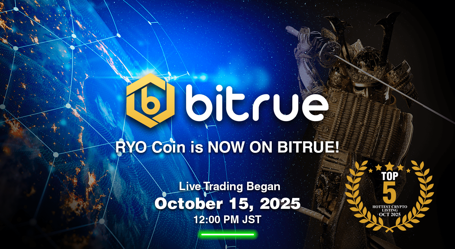 RYO Coin (RYO) is Listed on Bitrue — Trading Began on October 15, 2025